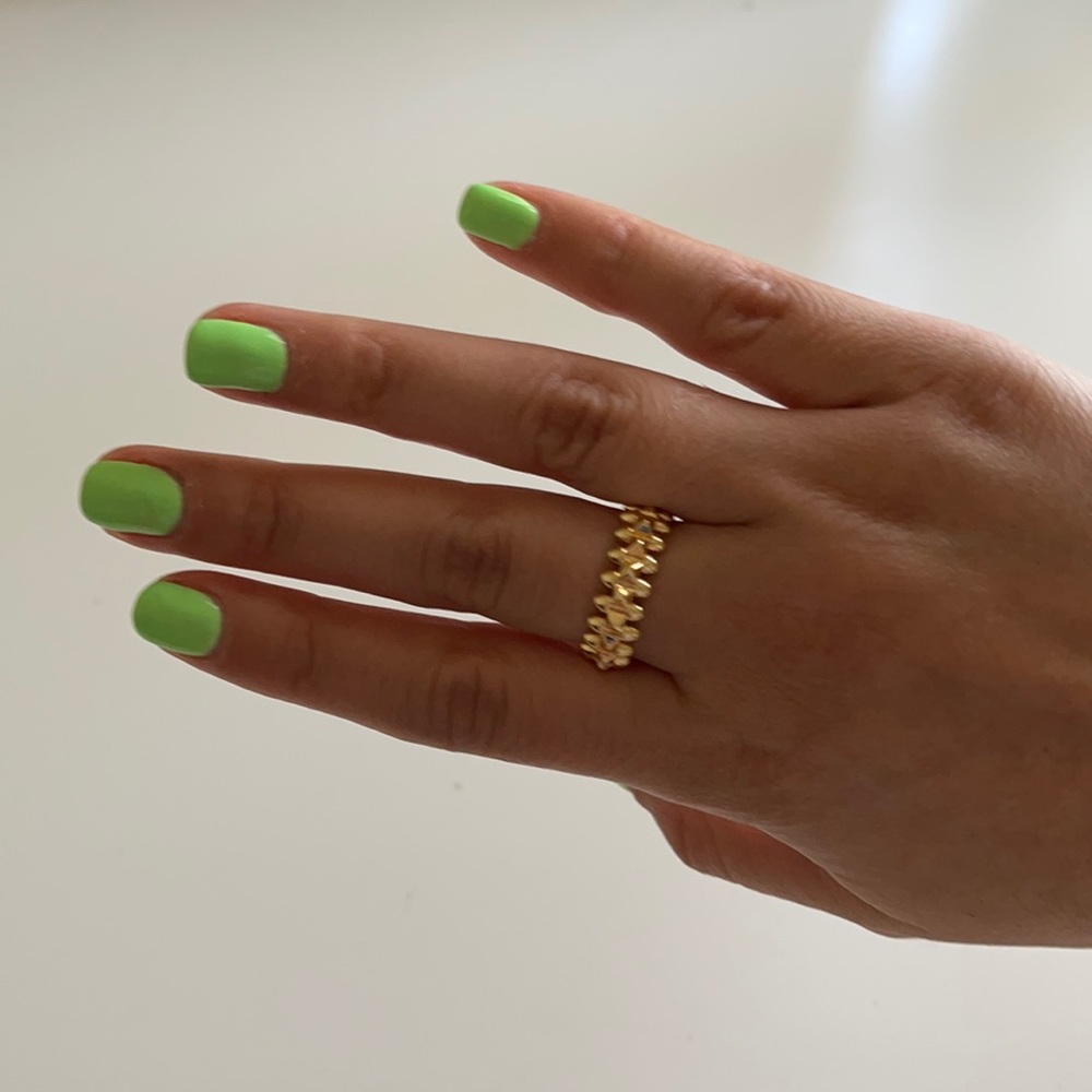 18k gf over silver size 7 ring